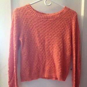 Pink Rose Fitted long sleeve sweater